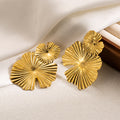 Flower Leaf 2 Statement Earrings