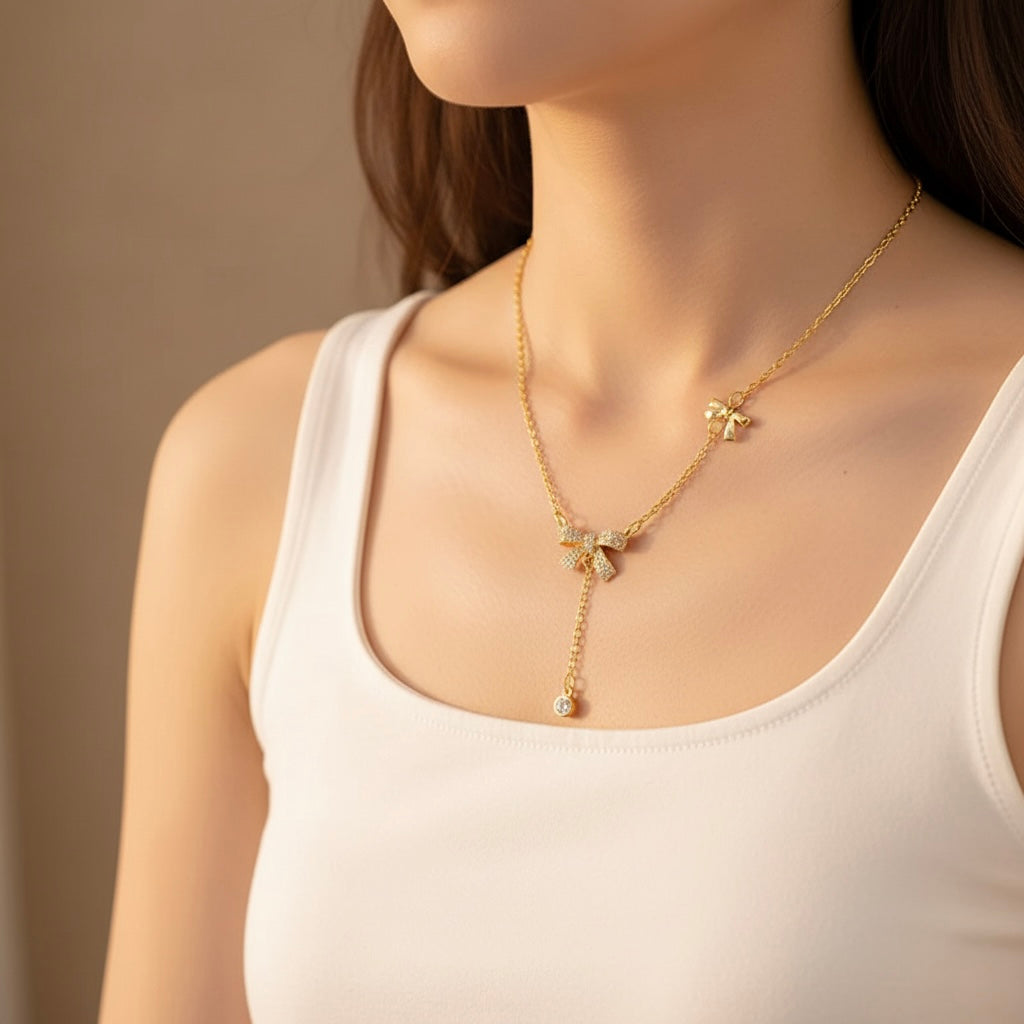 Dainty Bow Pendant