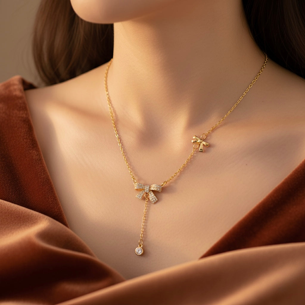 Dainty Bow Pendant