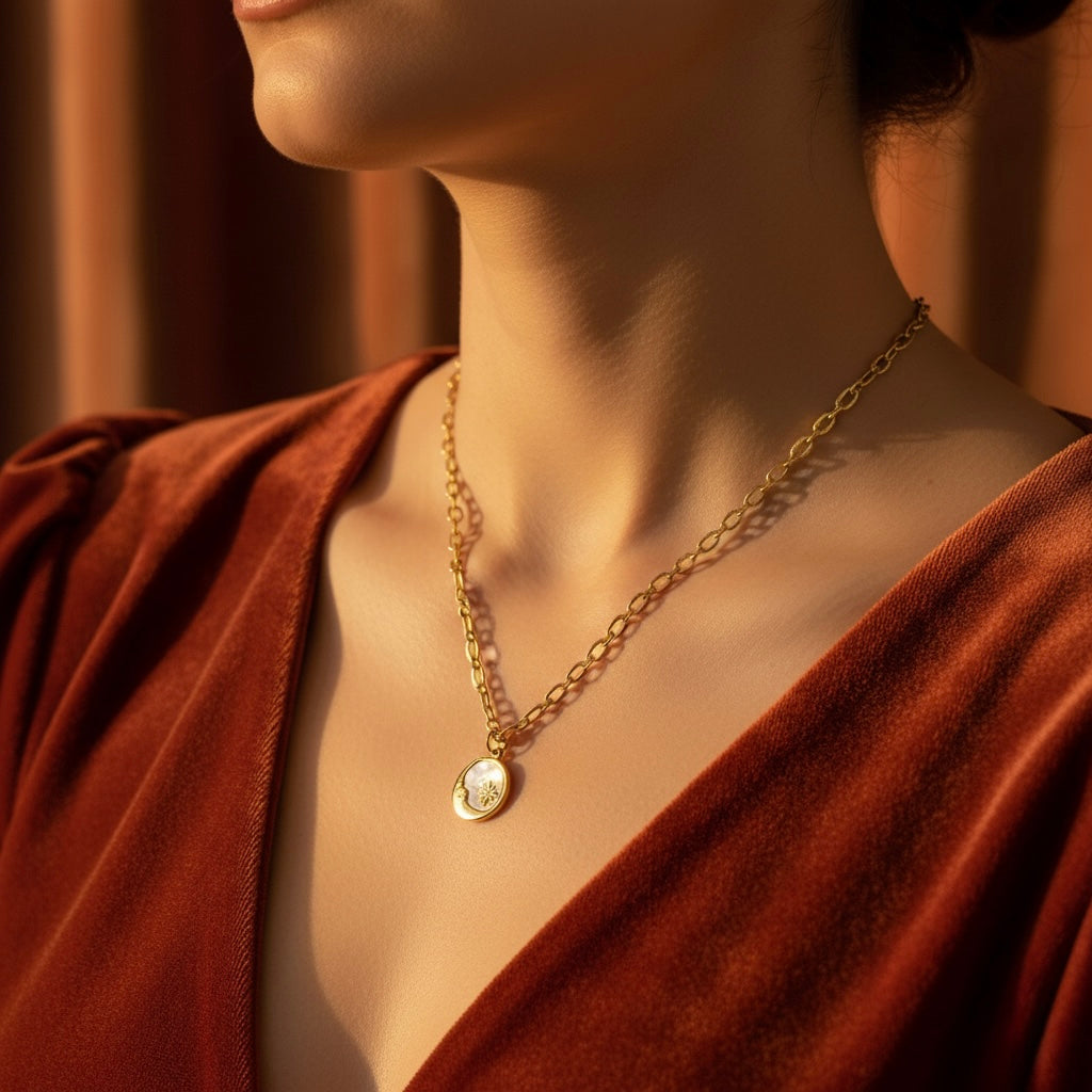 Moon & Star Necklace