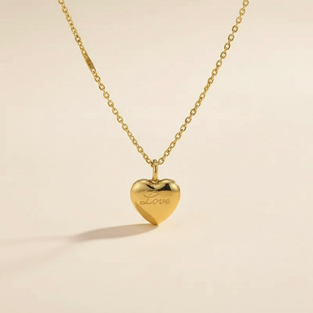 Engraved Heart Pendant