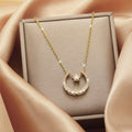 Glitzy Moon and Star Pendent