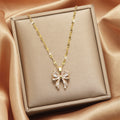 Glitzy Bow Pendent