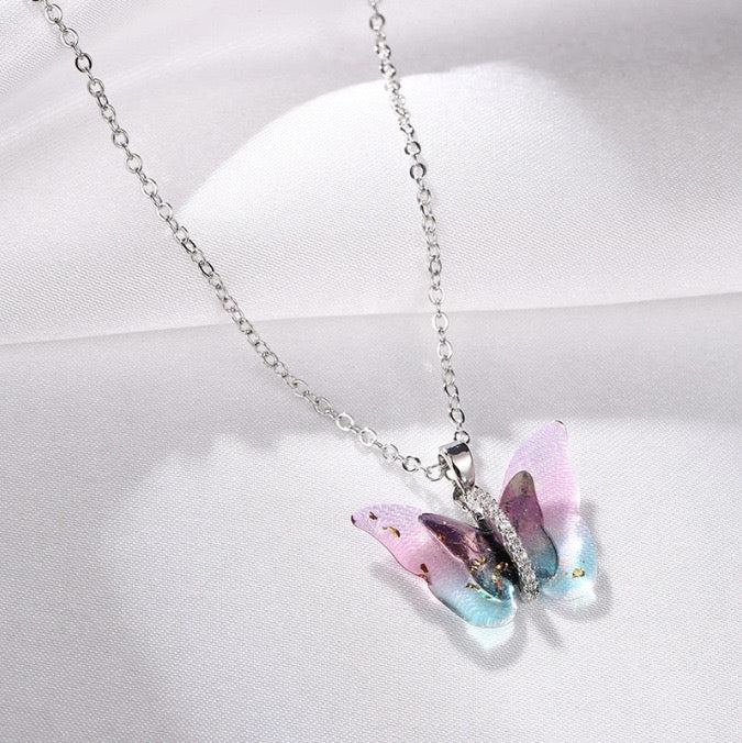 Colorful Butterfly Necklace