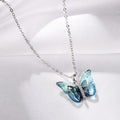 Blue Butterfly Necklace