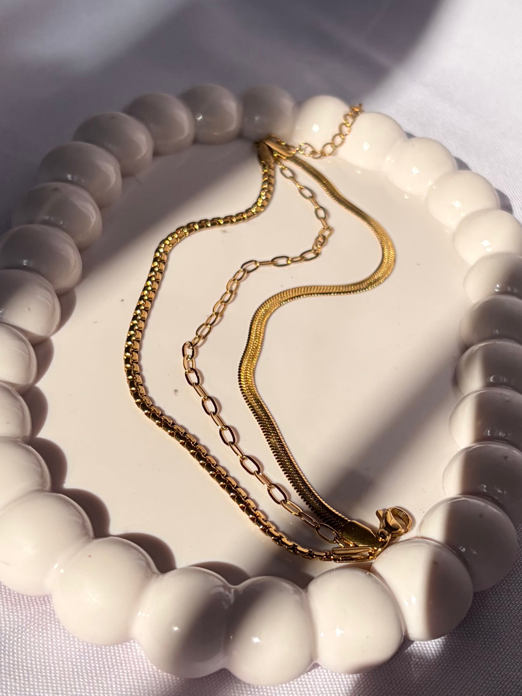 Golden Trio Stack Bracelet