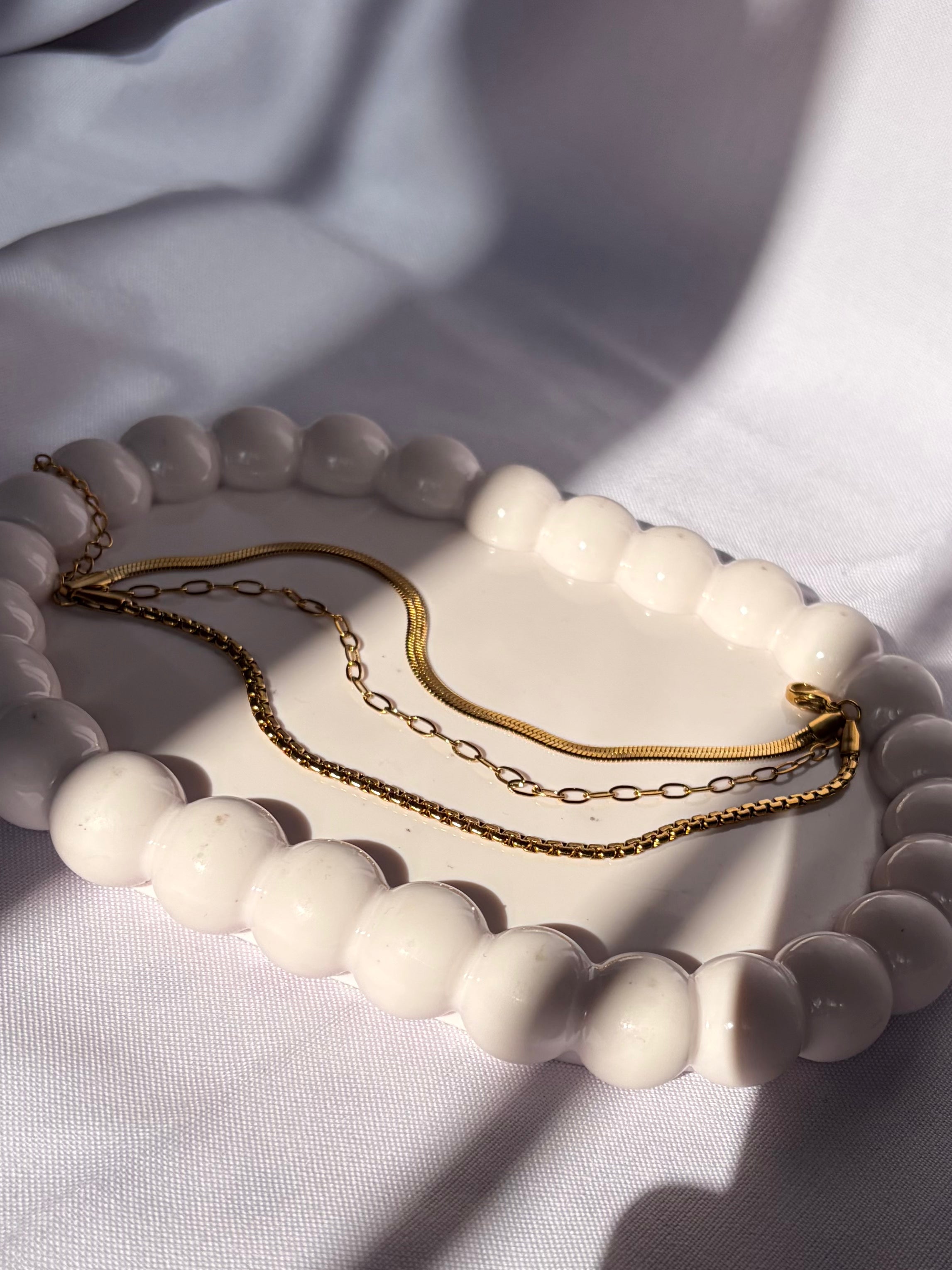 Golden Trio Stack Bracelet